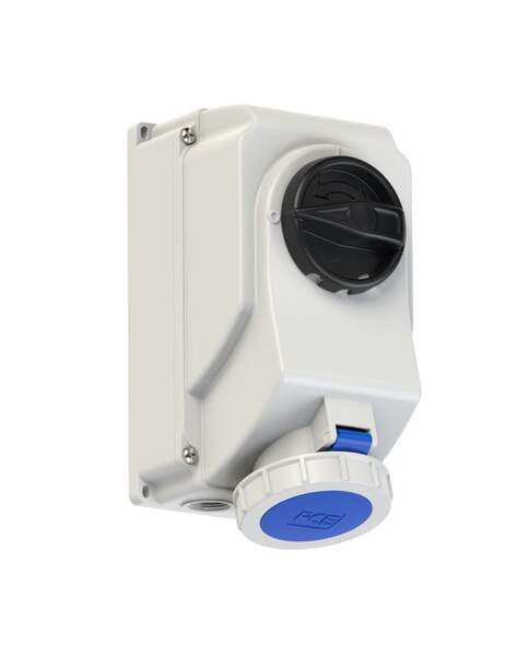 CEE-switched Interlocked Socket 32A 3p IP66/67 | SHOWTECHNIX
