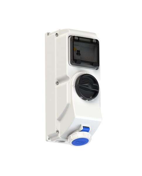 Ip67 Rcbo PCE CEE Interlocked Socket 16A 3p 6h RCBO IP67 | SHOWTECHNIX