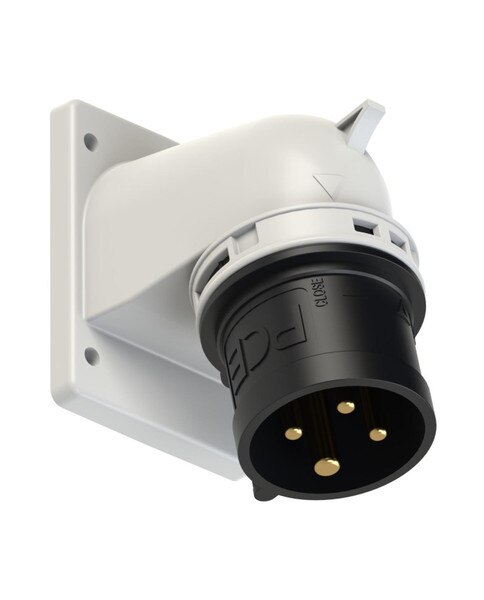 PCE-77714-7 CEE Angled Flanged Plug 16A IP44 | SHOWTECHNIX