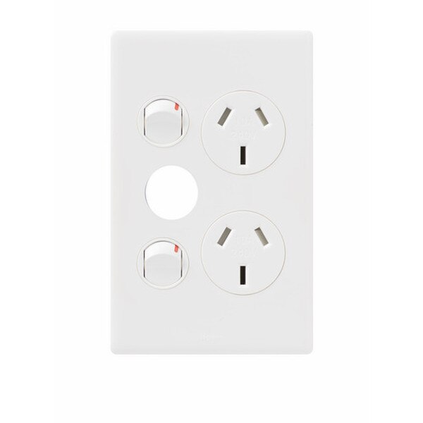 Legrand EDV777XWE Excel Life Dedicated Sw Socket Dbl 10A Vert Extra ...