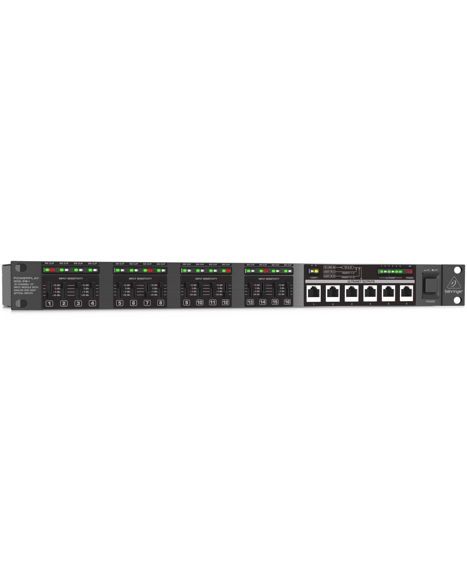 Behringer P16-I: 16-Ch Analog Input Module for P16 | SHOWTECHNIX