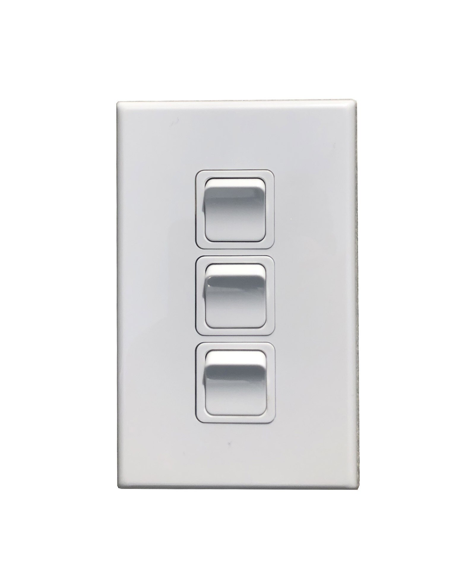 PDL 683 Triple Light Switch Vertical White | SHOWTECHNIX