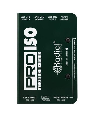 Pro-Iso +4dB to -10dB Converter and Isolator