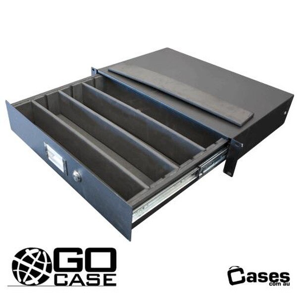 Go Case Rack Mount Drawers, Lockable, Foam | SHOWTECHNIX