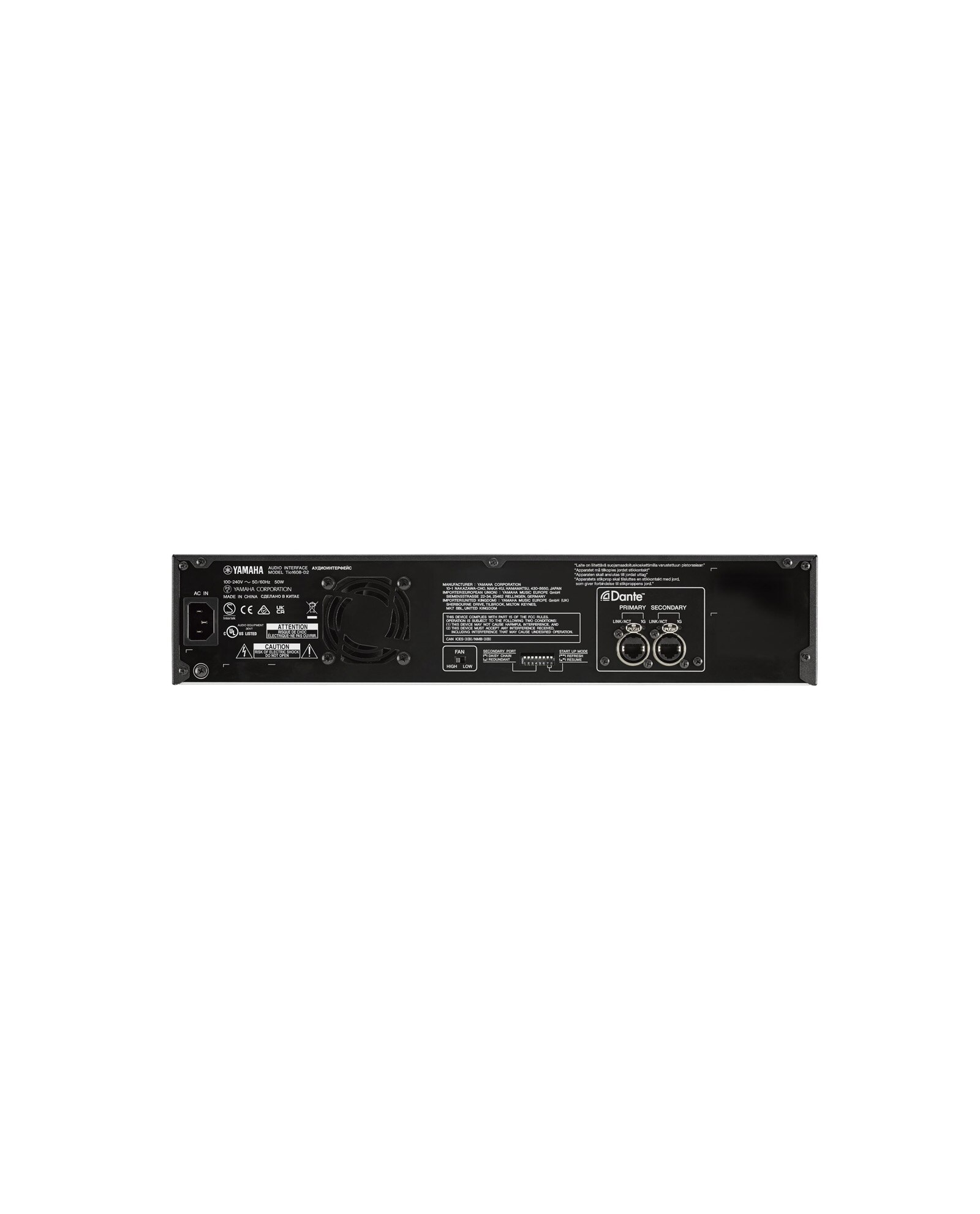Yamaha Tio1608-D2 I/O Rack 16 In 8 Out | SHOWTECHNIX