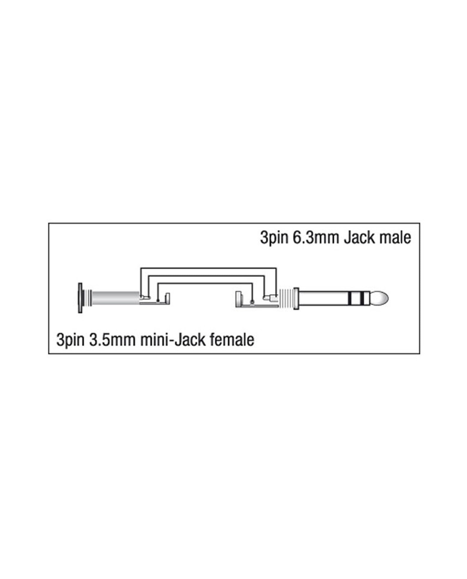 Stereo Male Jack DAP XGA39 6.3mm to Female Mini Jack 3.5mm Adapter
